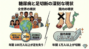糖尿病での足切断は1万人