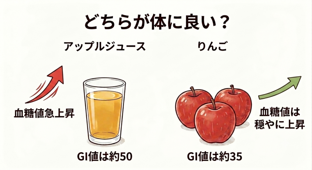 果汁100%ジュースでも血糖値は上がる?|食後高血糖とグルコース スパイクの危険性