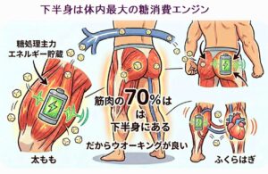 下半身の筋肉図