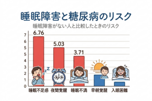 睡眠障害は糖尿病のリスクを上げる