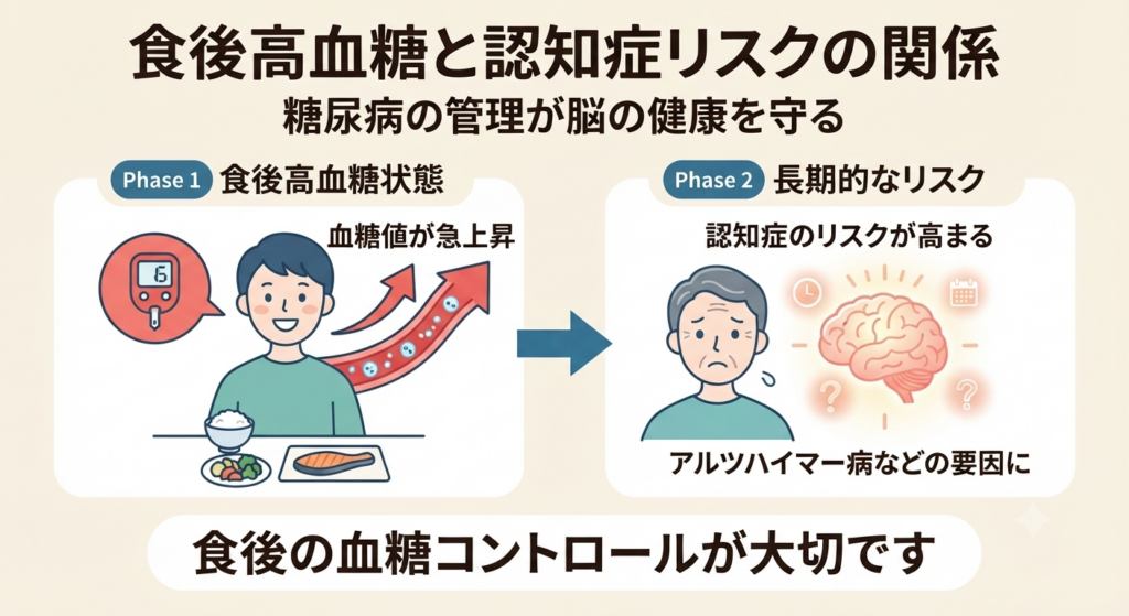 糖尿病は認知症のリスクを高める｜食後高血糖と脳の深い関係