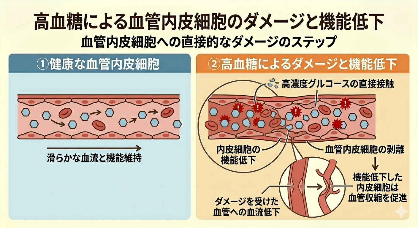 血管へのダメージ
